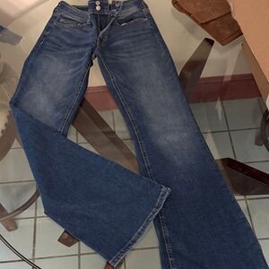 Aeropostale Womens Dark Blue Flare Jeans